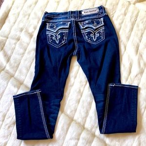 Rock revival denim jeans, size 28, easy skinny